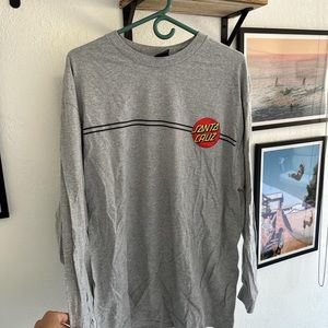 Santa Cruz Large long sleeve grey shirt